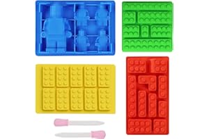 XWCHASA Stampo in silicone per robot, 4 pezzi, per dolci, caramelle, in silicone, per caramelle, caramelle, caramelle, in silicone per caramelle, gelatina, cioccolato