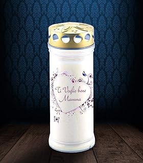 Marmor Asilvy Lumino Con Dedica A Colori Durata 7 Giorni Cornice Oro Amazon It Giardino E Giardinaggio