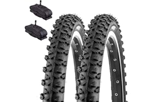 ECOVELO Lot de 2 pneus KENDA 20 x 1,75 (47-406) + chambres AMÉRIQUE Pneus VTT enfant moto city