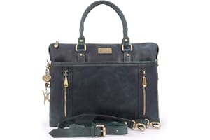 CATWALK COLLECTION HANDBAGS CATWALK COLLECTION - Bolso de Mujer Para Trabajo/Oficina - Portátil/iPad/Laptop - Cuero Vintage - ADELE