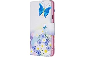 Huawei Honor 8S Case Wallet, Reevermap Shockproof PU Leather Flip Premium Cover Card Holder Kickstand Magnetic Phone Case for Huawei Honor 8S, Blue Butterfly