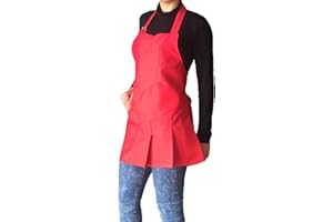 tessile astorino Ricamo Gratuito - Grembiule Donna da Lavoro - Davantino per Parrucchiera ed Estetista, Bar, Ristoranti, Imprese di Pulizia - Vari Colori - Made in Italy