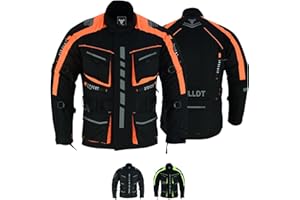BULLDT Motorradjacke Herren Cordura Textilien Jacke Bikerjacke mit Protektoren