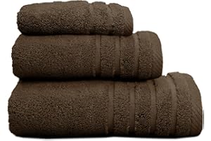 Sedalinne - Juego de Toallas de Baño Completo 500 Gr Liso - Toallas Baño Grandes y Pequeñas Rizo 100% Algodón - Pack (1 Tocador + 1 Lavabo+ 1 Ducha) - Alta Absorción - Toalla Algodon - Marrón