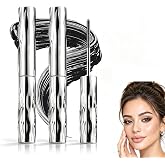 2 x Iron Eye Masks, Metal Washable Metal Mascara | Natural, Black Water Resistant, 3D Curl &amp; Lengthening Effect, Fast Drying,