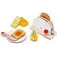 Hape Pop-Up Toaster Set , Kitchen Pretend Play Toy Set with Breakfast Accessories for Kids