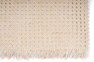 rattan-petrak 1 Meter Wiener Geflecht (Natur hell) (B 45cm), Stuhlgeflecht, Heizkörperverkleidung, Wabengeflecht aus Stuhlflechtrohr, Flechtrohrgewebe, in verschiedenen Breiten