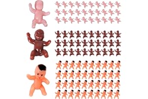 JTMKYO 100 Stück Engelspuppen, kleine Plastikpuppen, Mini-Plastikpuppen, Minipuppen für Partys, Spiele, Partydekorationen und Bastelarbeiten.