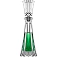 Barski Crystal - Glass -Mouthwash Decanter with 1.75 oz Cup Stopper - (can use the stopper as a Tumbler) 8.6" Height - 3 Oz. Decanter - Vertical Lines Design - Made in Europe