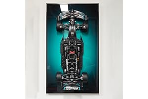 WETCEAOM Cadre F1 for Lego Technic Mercedes AMG F1 W14 E Race Car 42171, Panneau Tableau Mural pour Lego Les Amateurs, Taille : 75x45 cm（sans modèle）