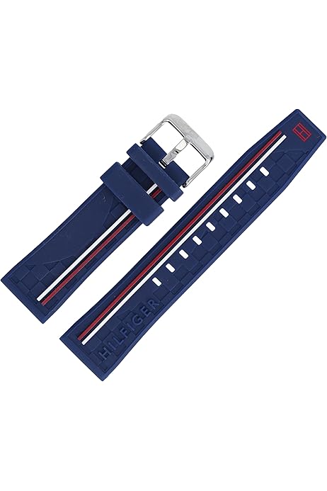 Tommy Hilfiger Watch Strap 19 mm Plastic Blue – 679301452 : Amazon  