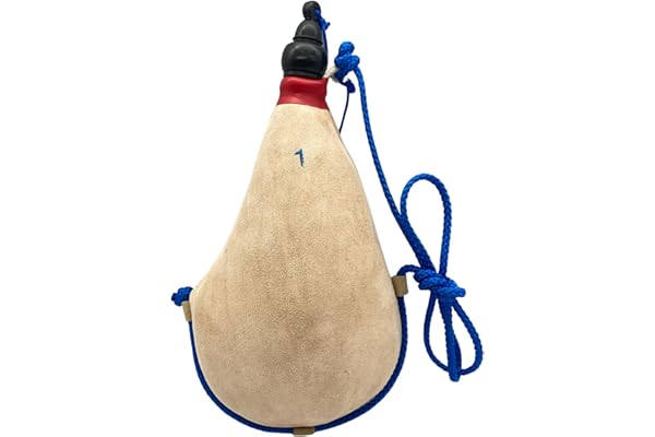 UYUNIX Gourde en Cuir Premium Outre de Vin Cuir de Chèvre Couleur naturelle Intérieur Latex Gourde Ancienne Botas pour le Transport et le Stockage de Boissons Disponible en 1L, 1.5L et 2L (1.5L)