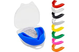 TRYSALAR Mundschutz - Professioneller Schutz für Kontaktsport, Rugby, Kampfsport, Karate, MMA, Boxen, Hockey, Fußball, Flexibel für Jugendliche & Erwachsene (Blau)