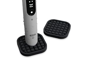 ‎QIKFRESH Qikfresh - 2 Stück Zahnbürstenhalter für elektrische Zahnbürsten | Kompakter Untersetzer als Ablage für Elektrozahnbürsten | Zahnbürstenständer aus lebensmittelechtem Silikon (Schwarz)