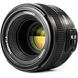 YONGNUO YN50mm F1.8 Objectif Grand Aperture Auto Focus Compact pour Nikon + WINGONEER Diffuseur de Flash