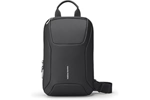 MUZEE MARK RYDEN Crossbody Bag Hombre Grande RFID Riñonera Múltiples Bolsillos Bolsillo Pecho Hombre Bolso Hombro para iPad de 11 pulgadas