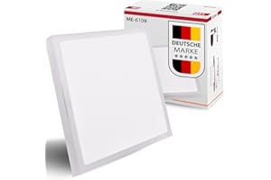 ‎MAX K O M F O R T max K O M F O R T LED Recessed Stair Light Square - Warm White 3000K, 2W, 230V - Wall Light for Hallway, Steps & Night Light Indoor 6109S