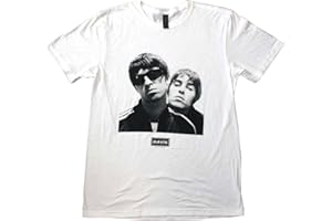 Rock Off officially licensed products Oasis Noel and Liam Square Photo T Shirt