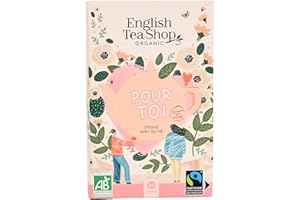 English Tea Shop - Pour toi - Assortiment de thé à offrir et à personnaliser avec un message - 5 mélanges dans une boîte de 20 sachets - Petit cadeau pas cher