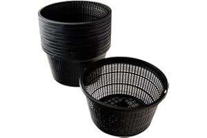 Pisces Pond Round Plant Basket 22 x 12cm - 12 Pack of Pond Planting Pot