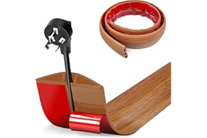 BOUFEIDA 1M x5cm Protezioni per Cavi a Pavimento, Autoadesivo Copricavi per Pavimento Passacavo a Pavimento Perfetti per Tutti i Cavi di Alimentazione a Casa, Ufficio, Scuola, Magazzino