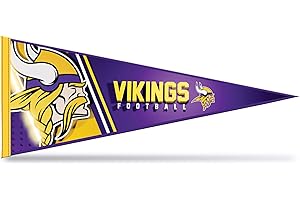 Rico Industries NFL Football Minnesota Vikings Primary Filz-Wanddekoration, 30,5 x 76,2 cm, ideal für Zuhause/Schlafzimmer/Männerhöhle
