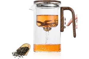 MACTANO Enchanti - Teiera magica in vetro con colino, 600 ml