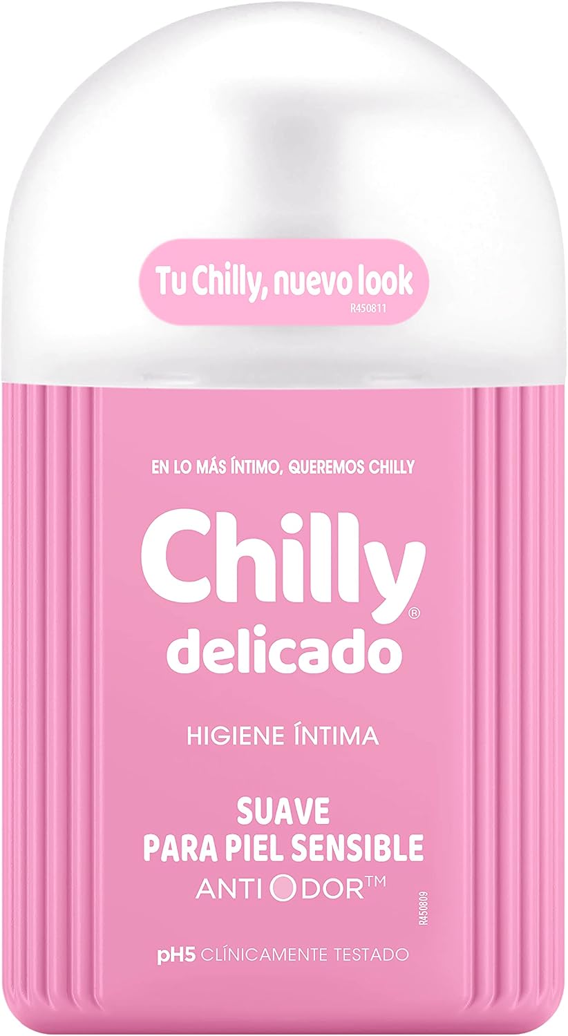 Chilly Delicado, Gel de Higiene Íntima, Fórmula Suave, 250ml