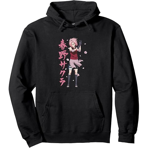 Sweat à Capuche Naruto Shippuden Team 7 Avec Logo - Merchandise Officielle, Coupe Classique, 241g