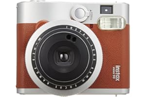 FUJIFILM Instax Mini 90 Instant Film Camera - Brown