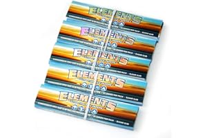 5 x Elements Ultra mince riz Papers CONNOISSEUR King Size Slim + TIPS