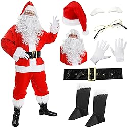 Smiffys Deluxe Santa Claus Costume With Trousers Redjacket Cape Belt Bootcovers Gloves Beard Hat Xl - View #4