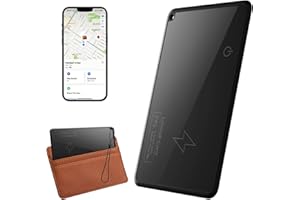 SHMSHNG Dünne Wallet Tracker Karte Kompatibel mit Apple Find My(nur iOS) für Geldbörsen,Telefon,Reisepässe,Gepäckstück-Tracker (Wiederaufladbarer, IP68 Wasserdicht)