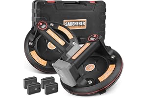 4X Batteri, 2-pack Elektrisk Sughållare för Heavy Duty 8" Vakuumlyftare