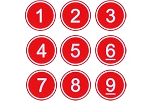 NanTun Plastic Table Number Storage Locker Cabinet Numbers Pubs Restaurants Clubs Tags 50 Pieces - Red - 1 to 50
