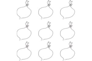 UNICRAFTALE 10 pièces 23 cm Bracelets à Glissière Réglables Bracelet en Acier Inoxydable Faisant des Chaînes D'Extension de Curseur avec Extrémités à Billes pour Femmes Filles Semi-Fini, Trou 2.5 mm
