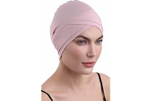 DERESINA HEADWEAR Deresina Modelo W Gorra Delantera de Algodón y Bambú para Pérdida de Cabello, Quimioterapia