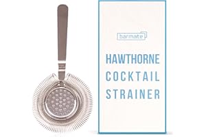 barmate Cocktail Strainer, Barsieb aus Edelstahl passend auf alle Shaker, hochwertiges Barzubehör (silver)