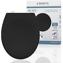 Siège WC Avec Abaissement Automatique Schütte - Amovible, Incassable, Montage Facile, Certifié TÜV