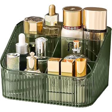 Natty Star Drehbarer Make-up-Organizer – 3 Etagen, Transparent, Für Kosmetik & Parfüm