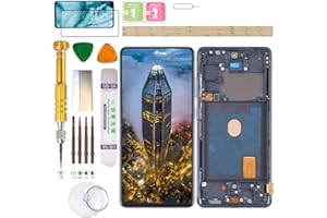 Gadget Troops (Kein Fingerabdruck) LCD Display Assembly für Samsung Galaxy S20 FE 4G/5G SM-G780G/DS, G780F/DS, G781B/DS, G781U, G781U1, G781B, G781W, G781V Bildschirm Ersatz Kit (Marineblau)