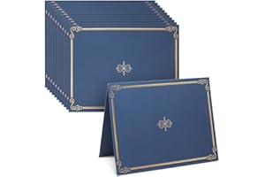 BLUE PANDA 24-Pack Navy Blue Award Certificate Holders - Bulk Certificate Holders for Graduation, Diploma, Employee Appreciation, Certifications (fits 8.5x11)