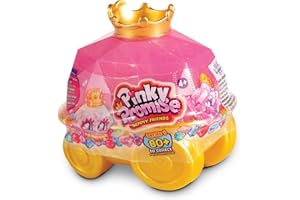 BANDAI TH00002 Pinky Promise Royal Carriage Set Blind Box Contains 3 Collectable Gemmy Friends and 2 Hair Clips Mix and Match Gems and Girls Jewellery for Customisable Wearable Fun