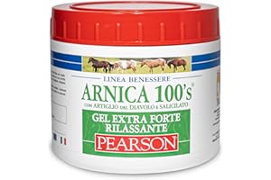 ARNICA 100's - Arnica Per Cavalli, Gel Extraforte Rilassante Pearson [500ml]. Crema Arnica Forte Con Artiglio Del Diavolo. Pomata Defaticante e Rilassante