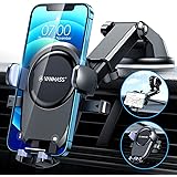 VANMASS Handy Halterung Auto, 2023 Upgrade Ein-Klick Automatische Klemmung, 4 in 1 kfz handyhalterung auto Lüftung&Saugnapf U