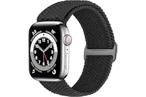 YCHDDER Braided Straps Compatible with Apple Watch 38mm 40mm 41mm 42mm 44mm 45mm 46mm 49mm,Adjustable Elastic Replacement Wristband for iWatch Series 11 10 9 8 7 6 5 4 3 SE Ultra 3 2 1 for Women Men