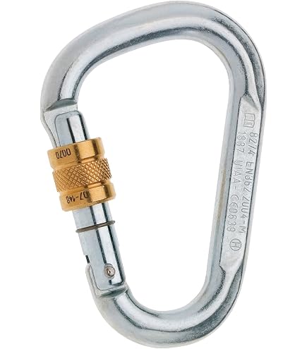Moschettone Grivel K1N Alpha Screw Lock Asimmetrico In Dural 99x60 Mm 55 G