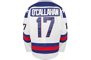 QCBW 1980 Olympic Hockey #21 Mike Eruzione #17 Jack O'Callahan #30 Jim Craig Miracle On Ice Hockey Jersey Bianco Blu