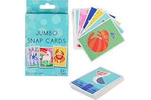D.A.Y. Republic 36 Jumbo Snap Playing cards, Cute Design Styles, Matching Pairs Game, Great Memory Boosting Activity and Ideal Screen Free Fun, Also Perfect Size for Travel