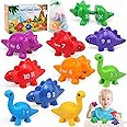 BelleStyle Montessori Toys for Toddlers 3 Year Old, Dinosaur Color Number Sorting Stacking Matching Games Educational Learning Toys for Kids 2-5 Years